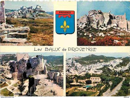 Carte Postale - 13 - Les Baux-de-provence - Multivues - Blasons -  -  -  - CPM -  -  - Voir Scans Recto-Verso