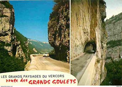 26 - Drome - Vercors - La Route des Grands Goulets - Multivues - Automobiles - Flamme Postale de La Chapelle en Vercors