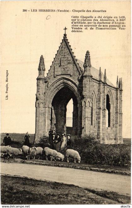 CPA Les HERBIERS - Chapelle des Alouettes (636999)