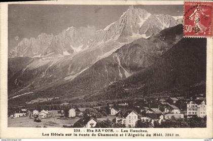 CPA Les Houches Les Hotels Sur La Route De Chamonix