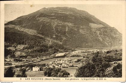 CPA Les Houches Vue Generale L'Aiguillette