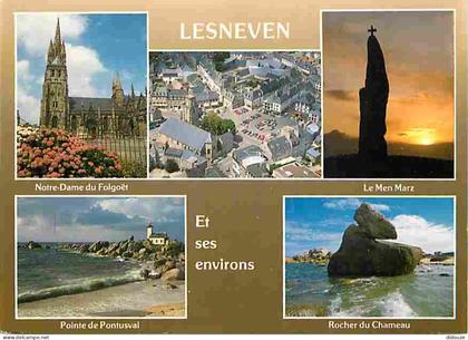 Carte Postale - 29 - Lesneven - Et ses  environs - Multivues - Flamme Postale - Voir Scans Recto Verso