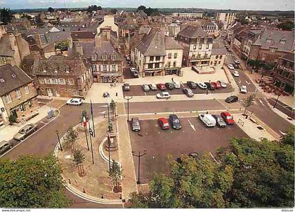 Carte Postale - 29 - Lesneven - La nouvelle Place du Général Le Plo - Vue aérienne - Automobiles - Voir Scans Recto Vers