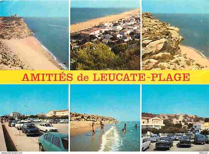 Carte Postale - 11 - Leucate - Leucate Plage - Multivues - Automobiles - Scènes de Plage - Flamme Postale de Auch - CPM