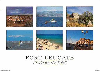 Carte Postale - 11 - Leucate - Port Leucate - Multivues - Scènes de Plage - Flamme Postale de Leucate - CPM - Voir Scans