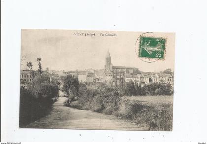 LEZAT (ARIEGE) VUE GENERALE (EGLISE ET VUE PANORAMIQUE)
