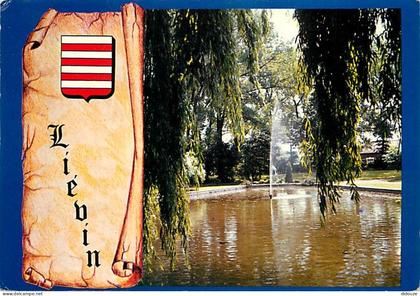 62 - Liévin - Le Jardin Public - Blasons - CPM - Voir Scans Recto-Verso