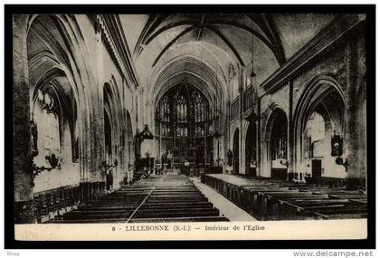 76 Lillebonne interieur eglise D76D K76384K C76384C RH096946