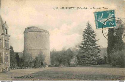 76 - Lillebonne - Les deux Tours - CPA - Voir Scans Recto-Verso