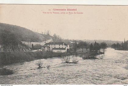 *** 87  *** LIMOGES   environs de Limoges vue sur la Vienne   au pont de Condat    neuve TTBE