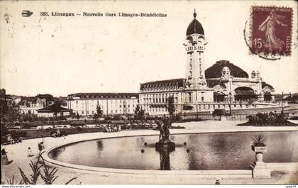 CPA Limoges Nouvelle Gare Limoges Benedictins