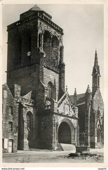 CPA Locronan - Façade de l'Eglise