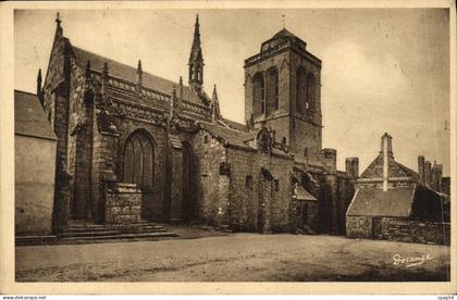 CPA Locronan L Eglise
