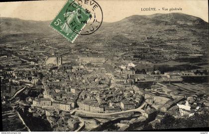 CPA Lodeve Vue Generale