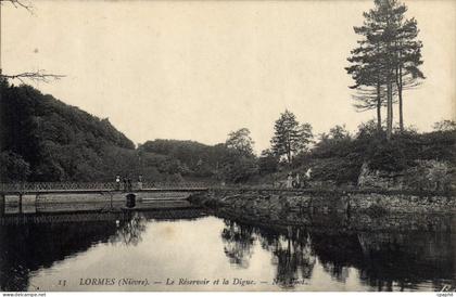 CPA Lormes Le Reservoir Et La Digue