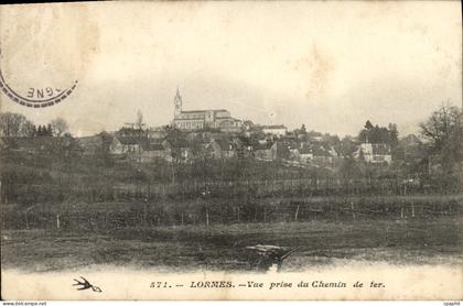 CPA Lormes Vue Prise du Chemin de Fer
