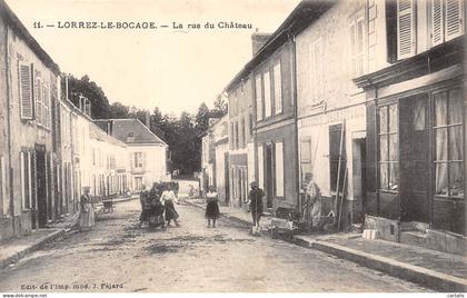 77-LORREZ LE BOCAGE PREAUX-Rue du château-N 6006-B/0003