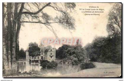 CPA Chateau de Mr Le Comte Louis de Segur a Lorrez Le Bocage