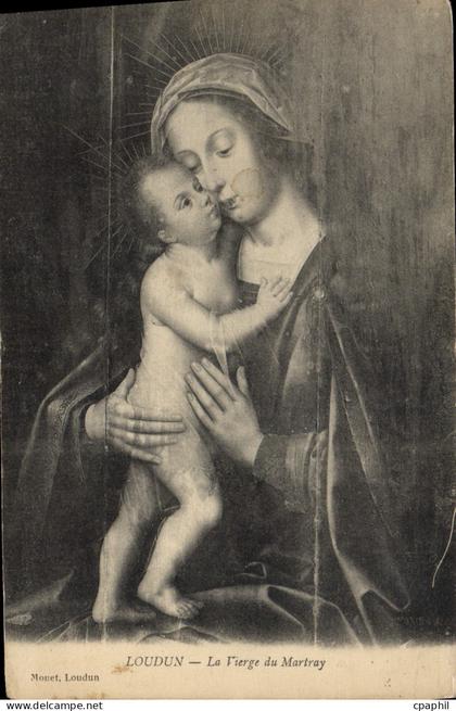 CPA Loudun La Vierge du Martray