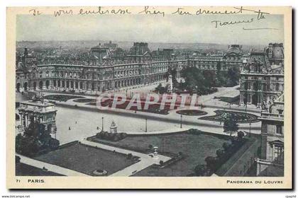 CPA Paris panorama du Louvre