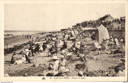 CPA Luc sur Mer Avant le bain