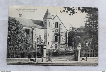 AB938/3, Cpa 1908, Luçon, l'évêché, Vendée 85