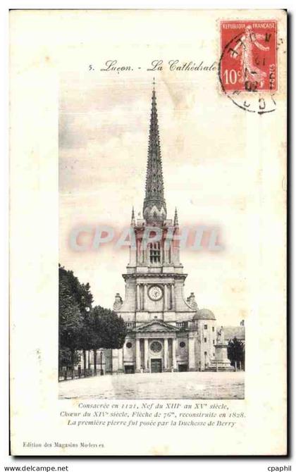 CPA Lucon La Cathedrale