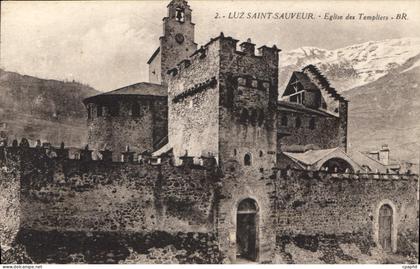CPA Luz Saint Sauveur Eglise des Templiers