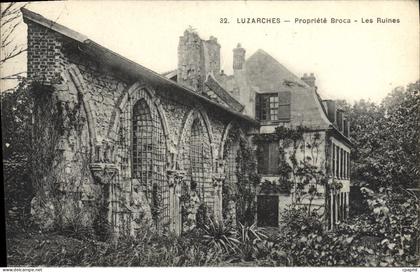 CPA Luzarches Propriete Broca les ruines