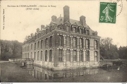 CPA Lyons La Foret Chateau De Rosay