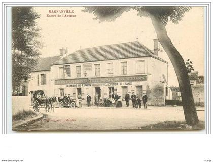 MAGNANVILLE Entrée de l'Avenue Café M. Antion