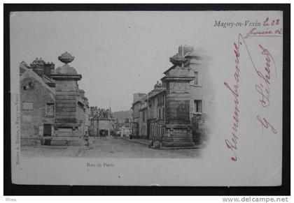 95 Magny-en-Vexin carte nuage porte    D95D  K95355K  C95355C RH024825