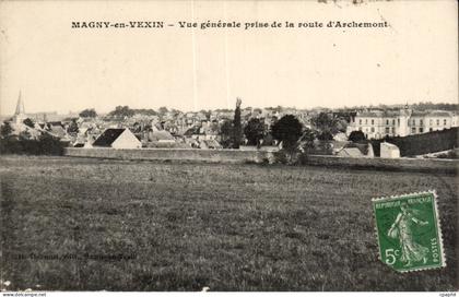 Magny en Vexin CPA Vue generale prise de la route d'Archemont