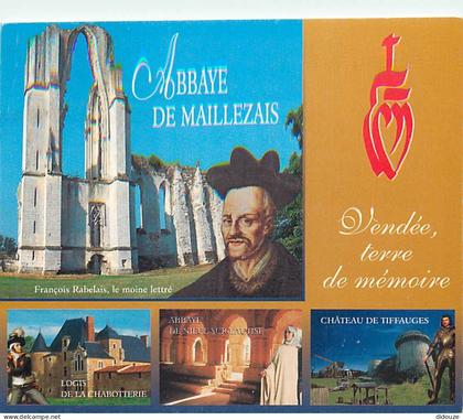 Carte Postale - 85 - Maillezais - L'Abbaye Saint Pierre - Multivues - Rabelais - CPM - Voir Scans Recto-Verso - Poscard