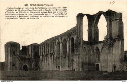 CPA MAILLEZAIS - Église abbatiale et Cathédrale de MAILLEZAIS (637378)