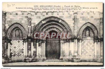 CPA Maillezais Vendee Facade de l'Eglise