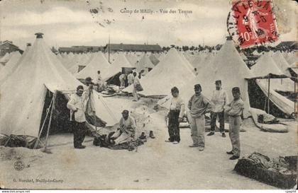 CPA Militaria Mailly le Camp Vue des tentes