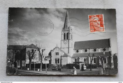 Cpsm, Maisons Alfort, l'église, Val de Marne 94
