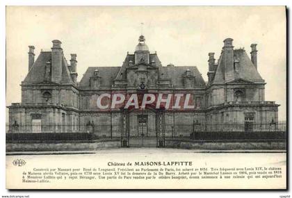 CPA Chateau De Maisons Laffitte