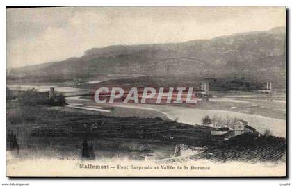 CPA Mallemort Pont Suspendu de la Durance