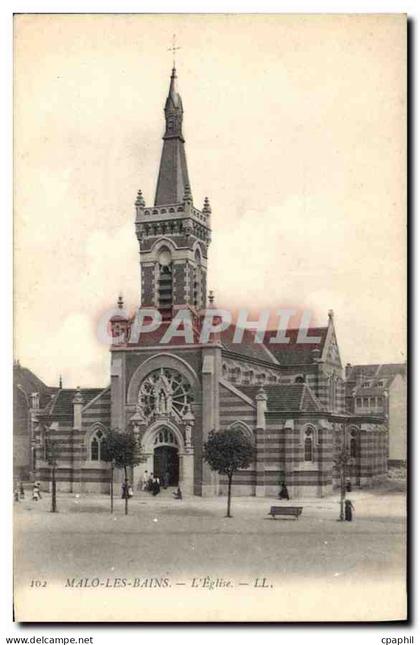 CPA Malo les Bains L'Eglise