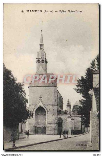 CPA Mamers Sarthe Eglise Notre Dame