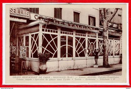 04 - MANOSQUE -- Grand Restaurant de Paris - Léonce ALIVON