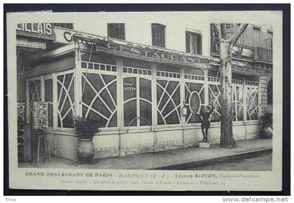 04 Manosque restaurant carte pub sépia    D04D  K04112K  C04112C RH023372
