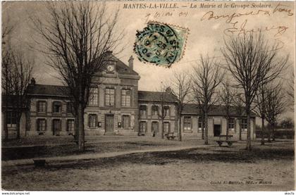 CPA Mantes la Ville La Mairie et le Groupe Scolaire FRANCE (1378892)