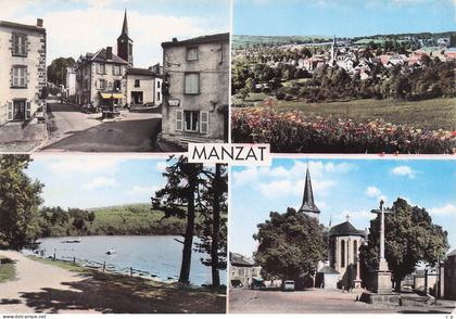 Manzat - Multivues    - CPSM ° J