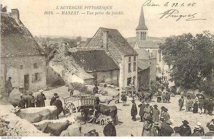 MANZAT vue prise du foirail