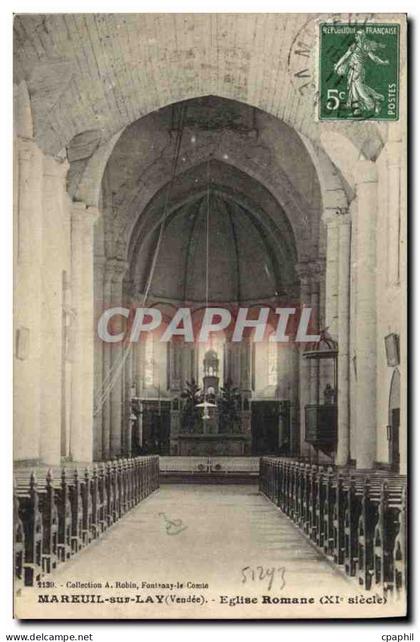 CPA Mareuil sur Lay Vendee eglise Romane XI siecle