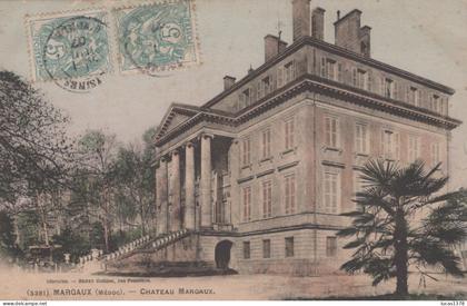 33 / MARGAUX / CHATEAU MARGAUX / COLORISEE 1907