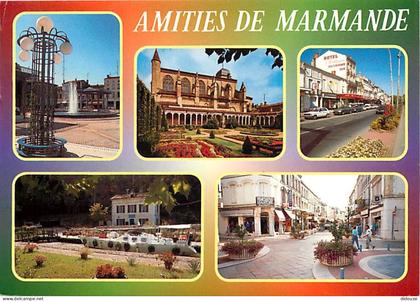 Carte Postale - 47 - Marmande - Multivues - Automobiles - Flamme Postale de Marmande - CPM - Voir Scans Recto-Verso - Po